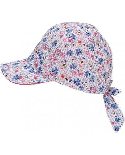 Детска лятна шапка с козирка с UV 50+ защита Sterntaler - На цветчета, 53 cm, 2-4 години  - 3