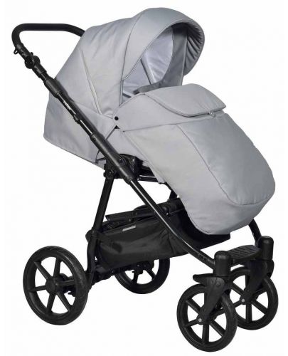 Комбинирана детска количка 2в1 Baby Giggle - Broco, светлосива - 2