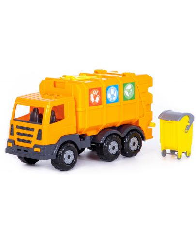 Детска игграчка Polesie Toys - Камион за боклук с кофа - 1