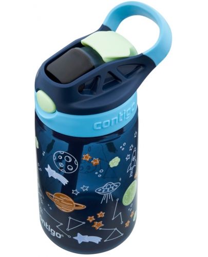 Детска бутилка за вода Contigo Easy Clean - Blueberry Cosmos, 420 ml - 3