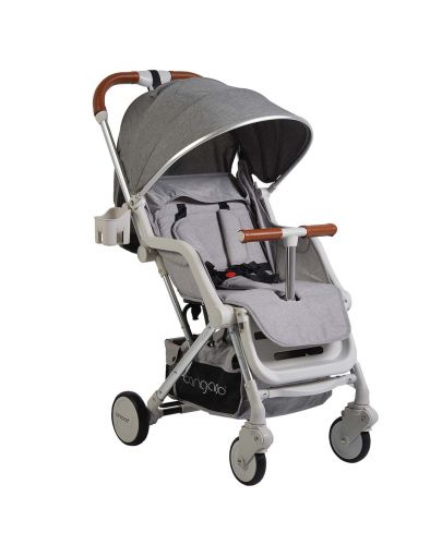 Детска количка Cangaroo - Mini, сива - 1