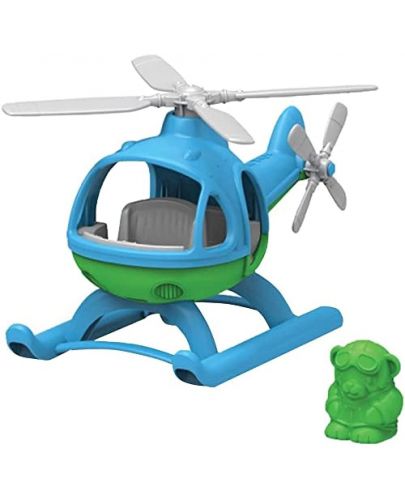 Детска играчка Green Toys - Хеликоптер, син - 2