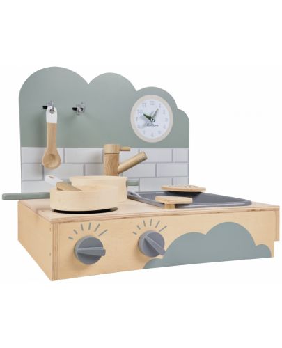 Детска дървена кухня Eichhorn - Със звук и светлина, 40 x 35 x 31 cm - 5