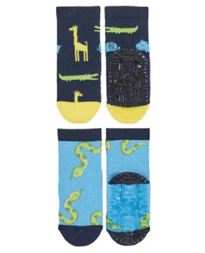 Детски чорапи със силиконова подметка Sterntaler - 19/20, 12-18 месеца, 2 чифта - 2