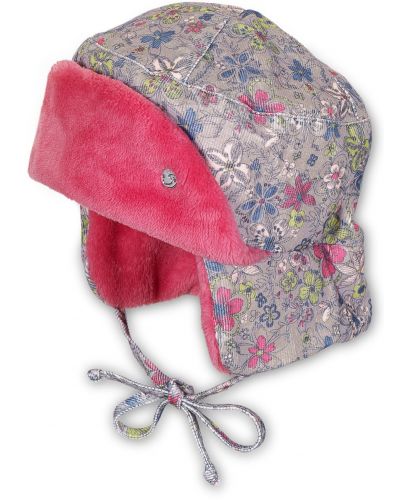 Детска зимна шапка Sterntaler - ушанка, за момичета, 45 cm, 6-9 месеца - 1