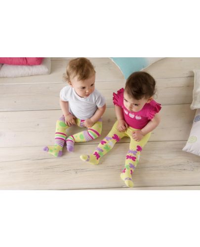 Детски асиметричен чорапогащник Sterntaler - На точки, 68 cm, 4-5 месеца - 2