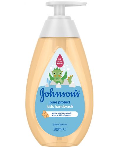 Детски течен сапун за ръце Johnson's Baby Pure Protect, 300 ml - 1