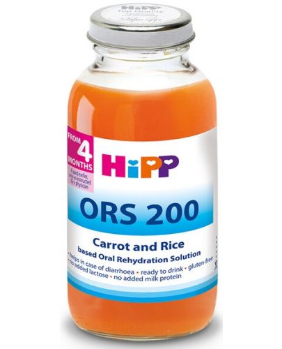 Диетична напитка Hipp - ОРС 200, моркови и ориз, 200 ml - 1