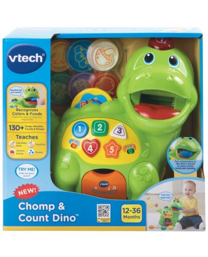 Детска играчка за дърпане Vtech - Динозавър - 5