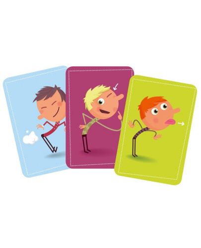 Детска игра с карти от Djeco - Мимики и звуци - 2