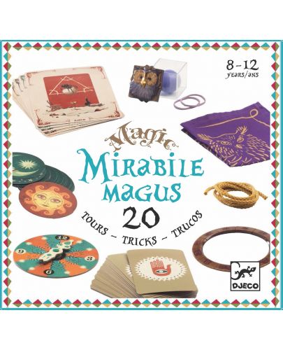 Детски комплект за фокуси Djeco - Mirable Magus, 20 фокуса - 1