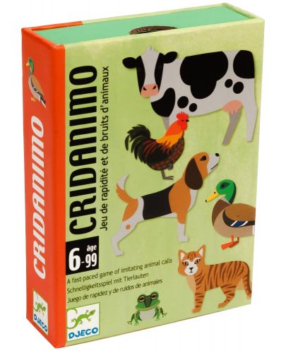 Детска игра с карти Djeco - Cridanimo - 1
