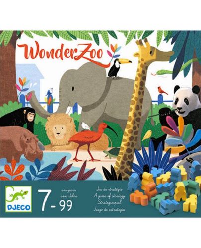 Детска игра Djeco - Wander Zoo, Чудна зоологическа градина - 1
