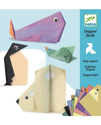 Комплект за оригами Djeco - Полярни животни - 1