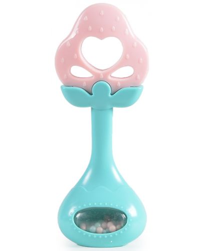 Дрънкалка Moni Toys, розова - 1