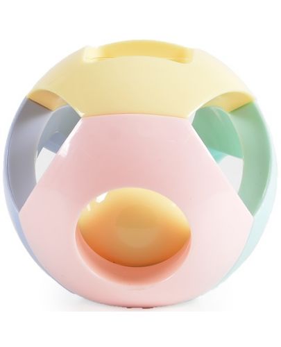 Дрънкалка топка Moni Toys, пастел - 2