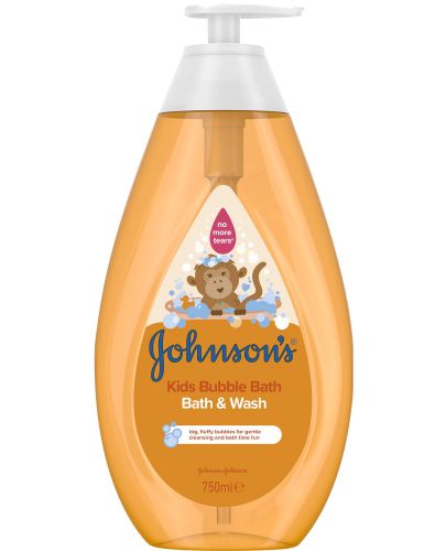 Душ гел за деца Johnson's - Bubble bath, 750 ml - 1