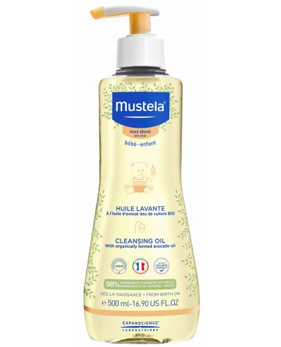 Душ олио за суха кожа Mustela, 500 ml - 1
