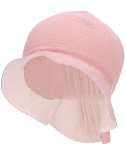 Двулицева детска шапка с UV 50+ защита Sterntaler - 43 cm, 5-6 месеца, розова - 2