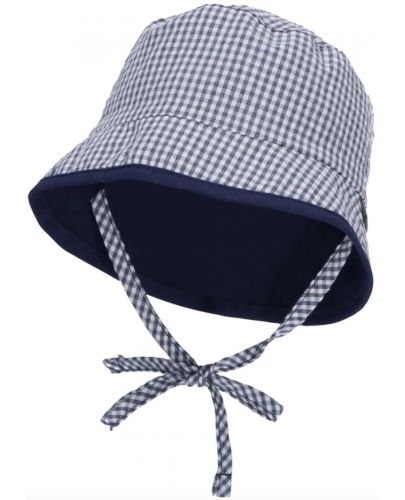 Двулицева детска шапка с UV 50+ защита Sterntaler - 45 cm, 6-9 месеца, тъмносиня - 1