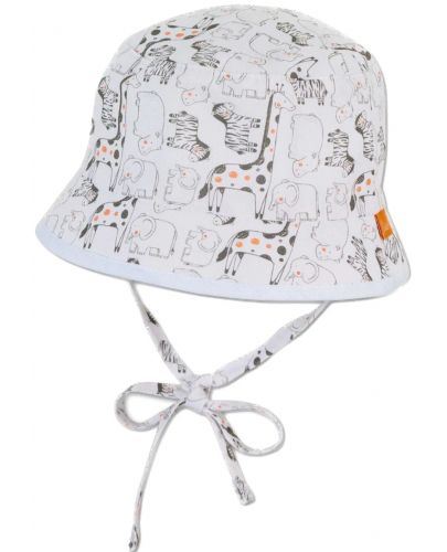 Двулицева детска шапка с UV 50+ защита Sterntaler - С животни, 43 cm, 5-6 месеца - 1