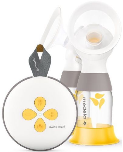 Двойна двуфазна помпа за кърма Medela - Swing Maxi + чашки за кърма - 2