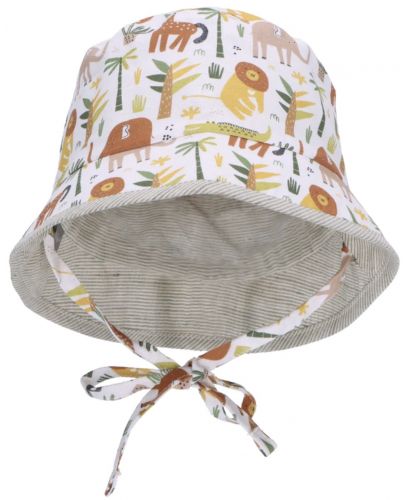 Двулицева детска шапка с UV 50+ защита Sterntaler - Джунгла, 47 cm, 9-12 месеца - 2
