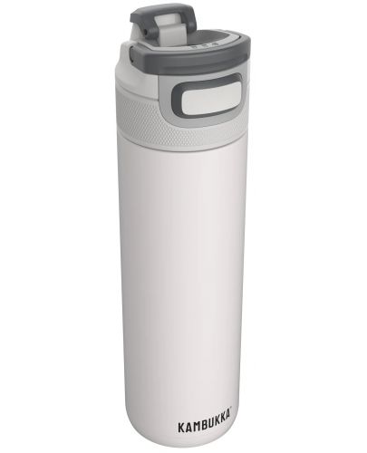 Двустенна бутилка за вода Kambukka Elton Insulated - Snapclean, 600 ml, Chalk White - 1