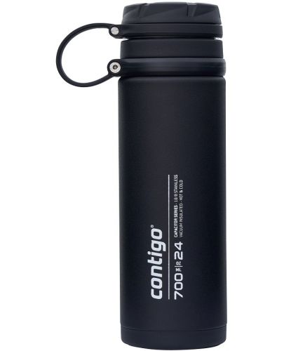 Двустенна бутилка за вода Contigo - Fuse, Thermalock, 700 ml, Black - 1