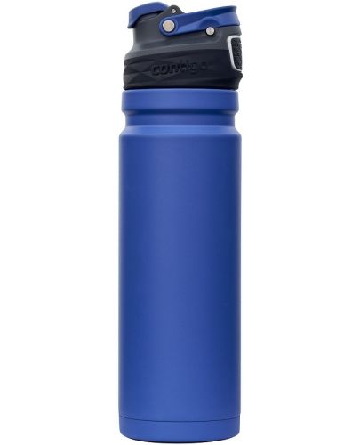 Двустенна бутилка за вода Contigo - Free Flow, Autoseal, 700 ml, Blue Corn - 2