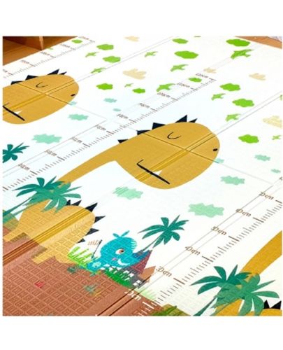 Двустранно килимче за игра Sonne - Dino/Summer, 180 х 200 х 1 cm - 3