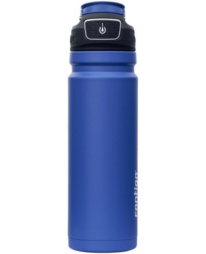Двустенна бутилка за вода Contigo - Free Flow, Autoseal, 700 ml, Blue Corn - 1