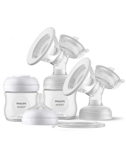 Двойна електрическа помпа Philips Avent - Natural Motion + торбички за кърма, 5 броя - 2