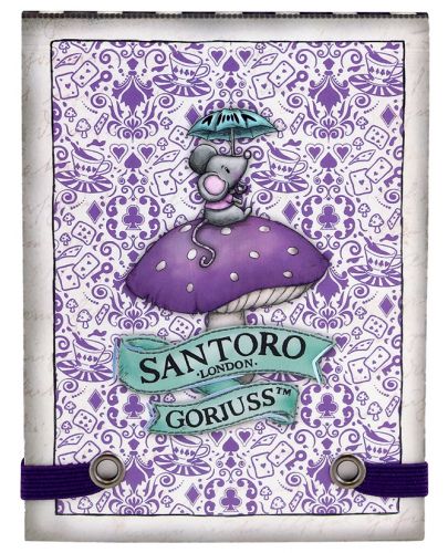 Джобен бележник Santoro Gorjuss - Wonderland, A Little More Tea, 80 листа, на редове - 3
