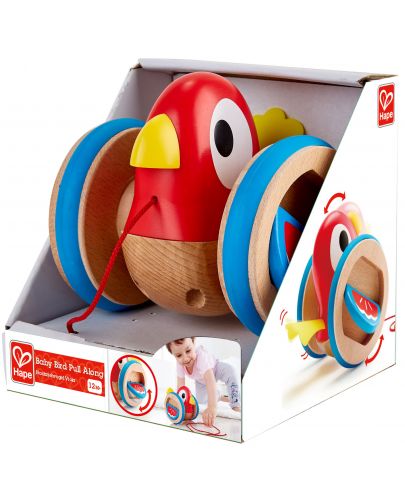 Дървена играчка за дърпане Hape - Пиленце - 5