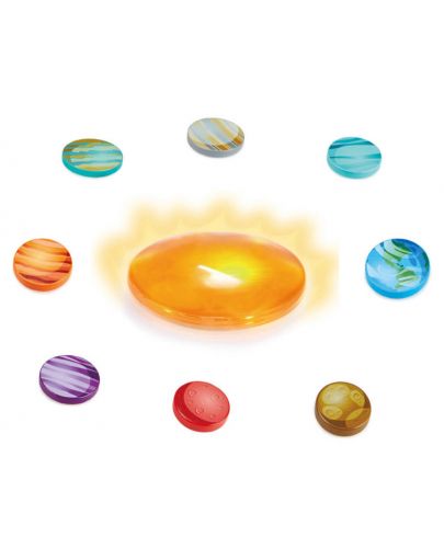 Образователен пъзел Hape - Слънчева система, с фигурки планети - 3