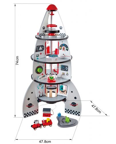 Детска игра Hape - Космическа ракета - 5