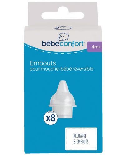 Еднократни накрайници за аспиратор за нос Bebe Confort, 8 броя - 1
