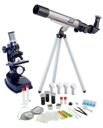 Образователен комплект Edu Toys - Астрономически телескоп и микроскоп - 1