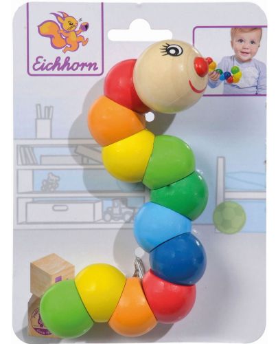 Дървена играчка Eichhorn - Гъсеница - 2