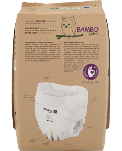 Еко пелени тип гащи, Bambo Nature Pants, размер 6, XXL, 18+ кг., 18 броя, хартиена опаковка - 2