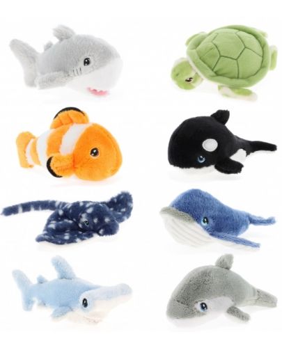 Eкологична плюшена играчка Keel Toys Keeleco - Морски свят, 12 cm, асортимент - 1