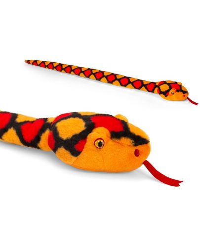 Екологична плюшена играчка Keel Toys Keeleco - Змия, 100 cm, асортимент - 4