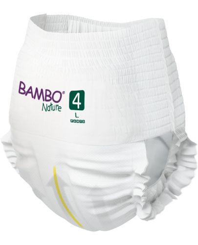 Eко пелени тип гащи Bambo Nature - Pants Tall, размер 4 L, 40 броя - 4