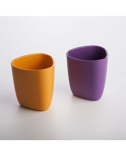 Еко комплект eKoala - 2 чаши, оранжево и лилаво - 2