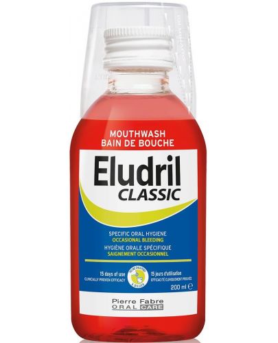 Eludril Classic Вода за уста при кървящи венци, 200 ml - 1
