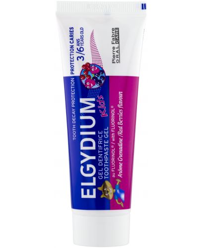 Elgydium Kids Гелообразна паста за зъби, горски плодове, 3-6 години, 50 ml - 1
