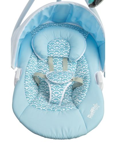 Електрическа люлка и шезлонг Caretero - Raffi, Blue  - 6