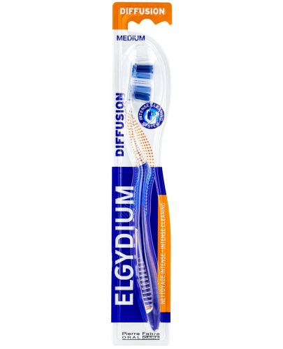Elgydium Четка за зъби Diffusion, Medium (Лимитирано) - 1