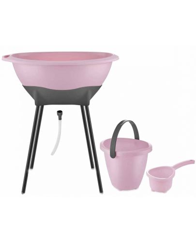 Елегантен комплект за къпане от 3 части BabyJem - Pink  - 1